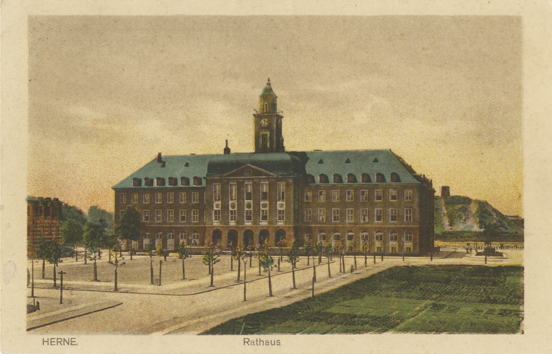 Postkarte Rathaus Herne mit Zeche Sahmrock.jpg