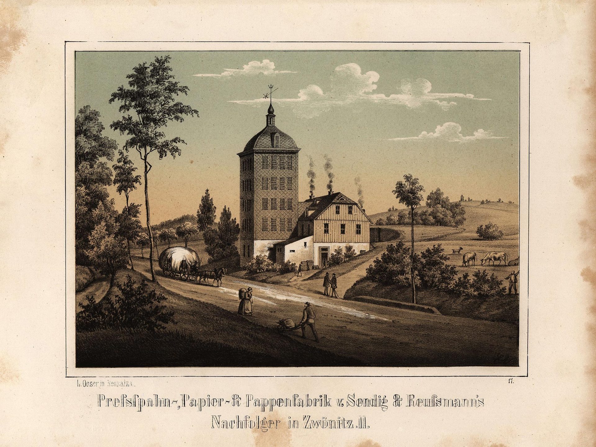 Preßspahn-, Papier- u. Pappenfabrik v. Sendig &amp; Reußmann’s Nachfolger in Zwönitz II