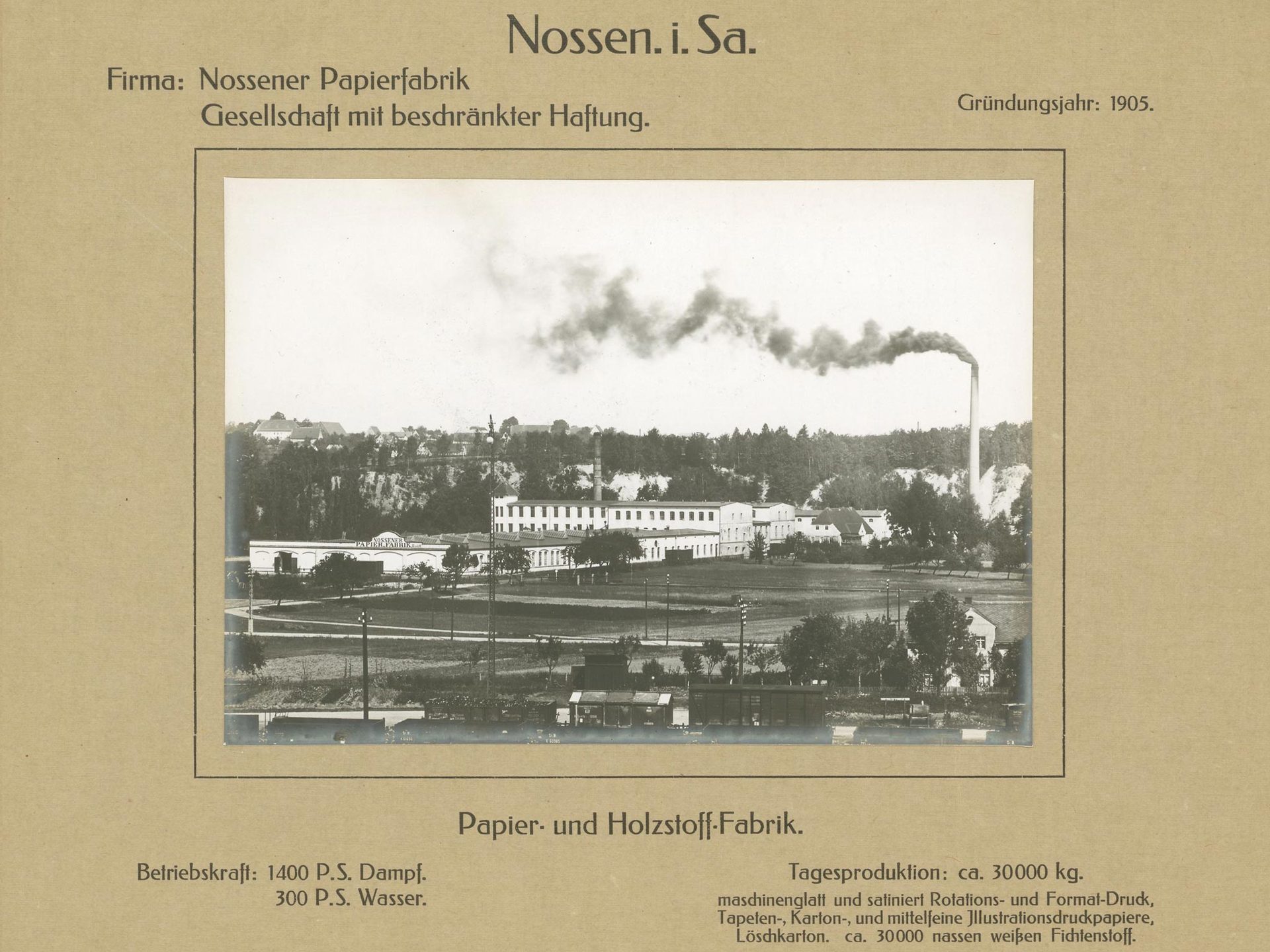 Nossener Papierfabrik, Nossen