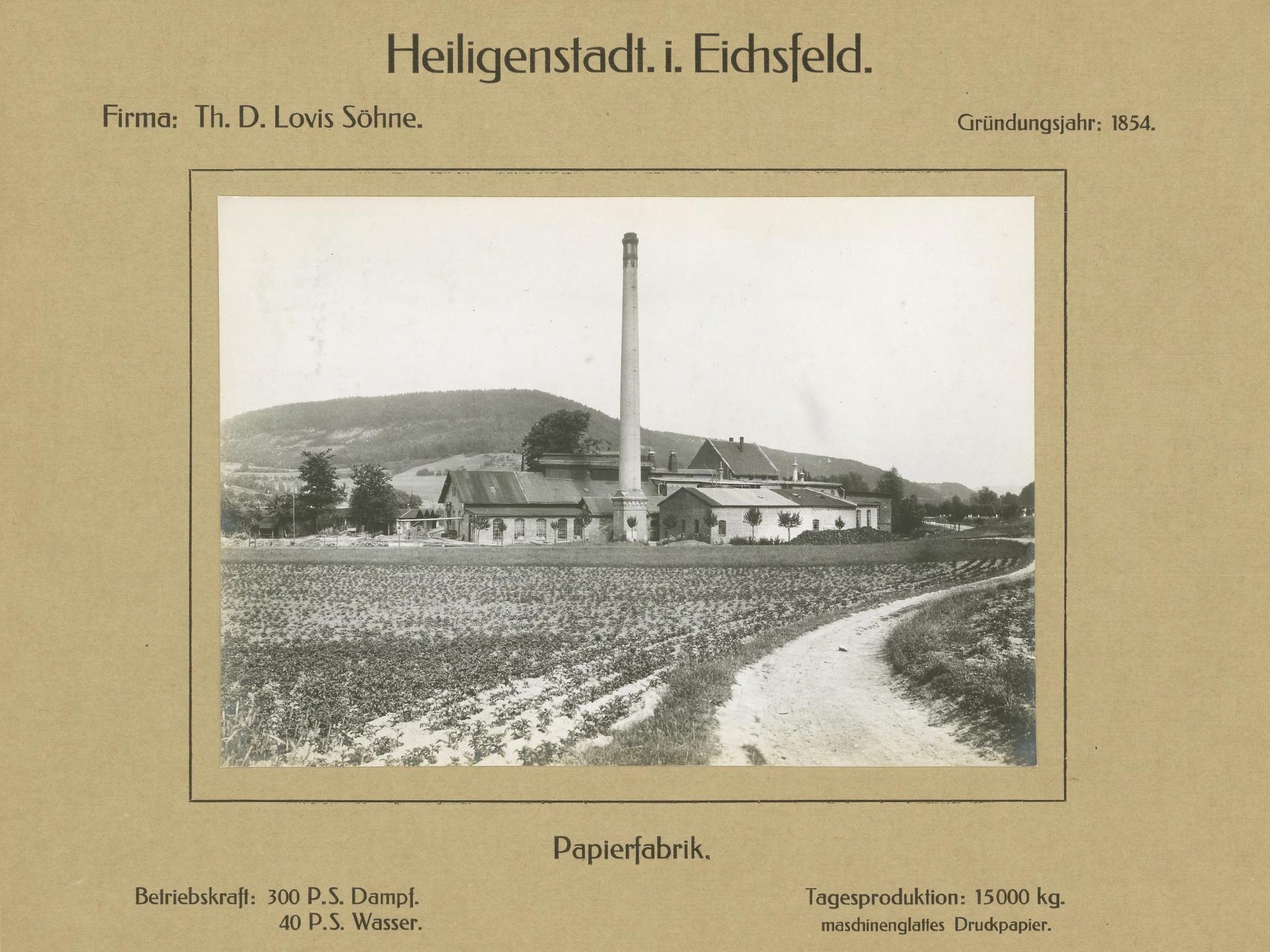 Papierfabrik Heiligenstadt im Eichsfeld