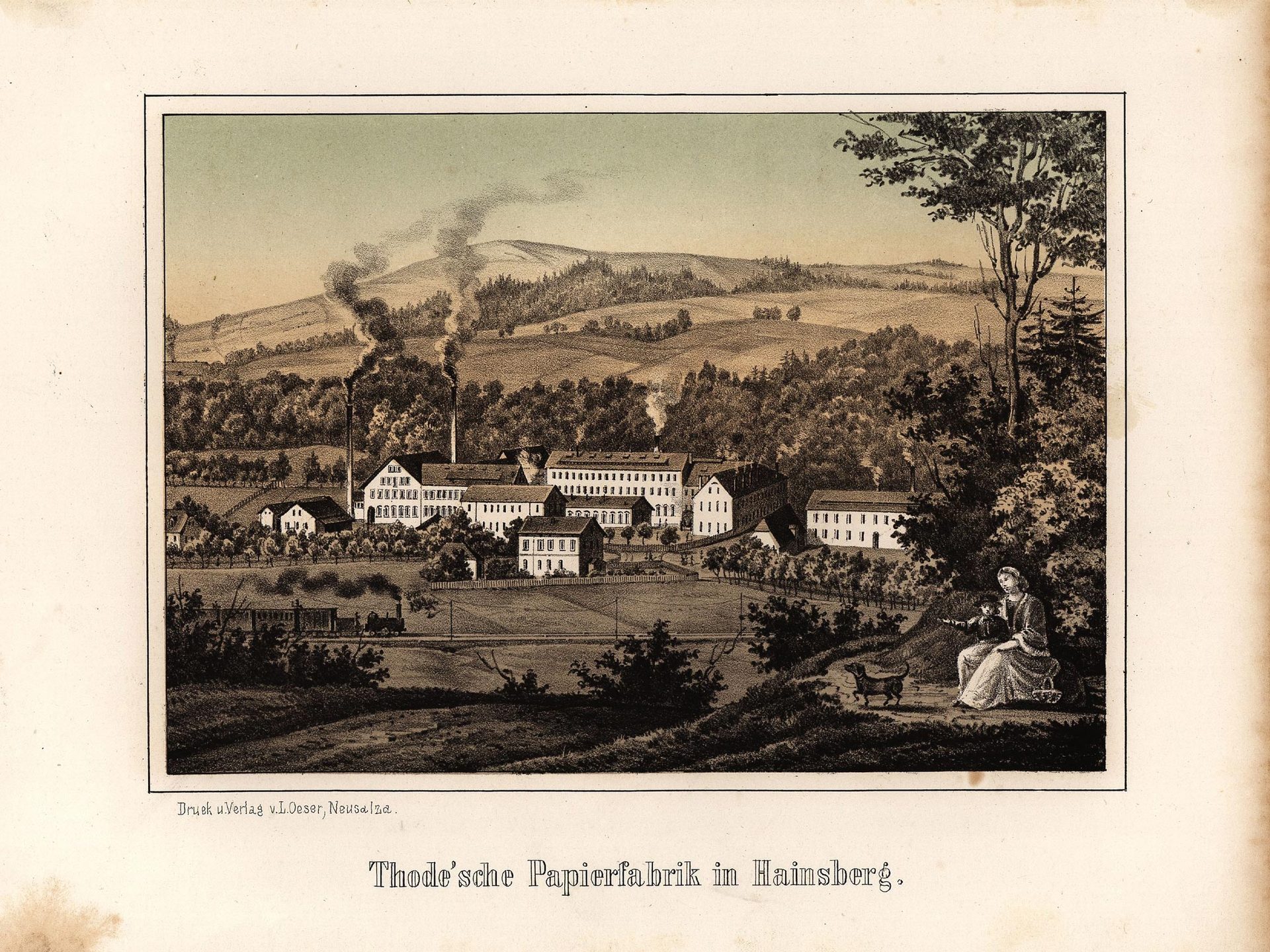Thode’sche Papierfabrik in Hainsberg