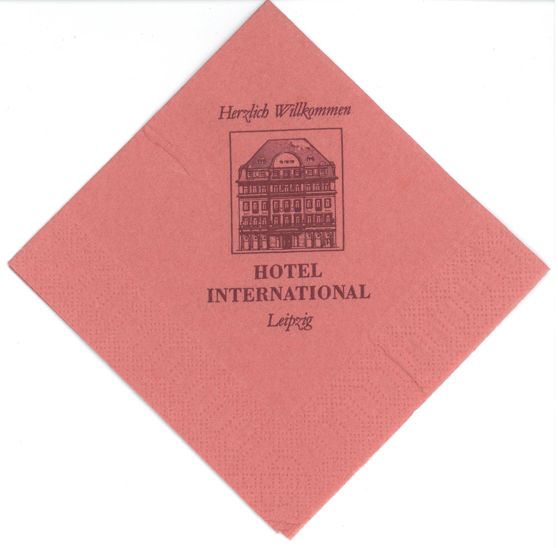 Tischserviette Hotel International Leipzig 