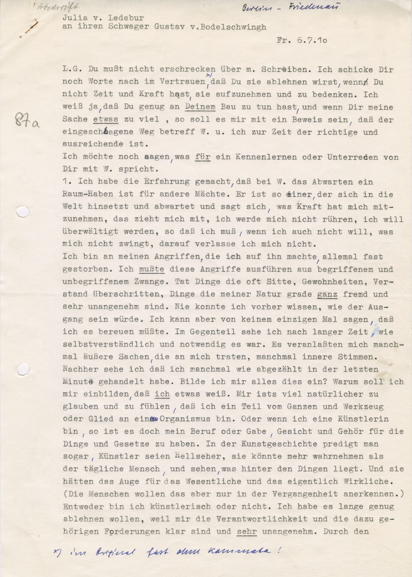 HAB Sam v Bodelschwingh, Julia, 5_Brief 6 Juli 1910_Seite 1.jpg