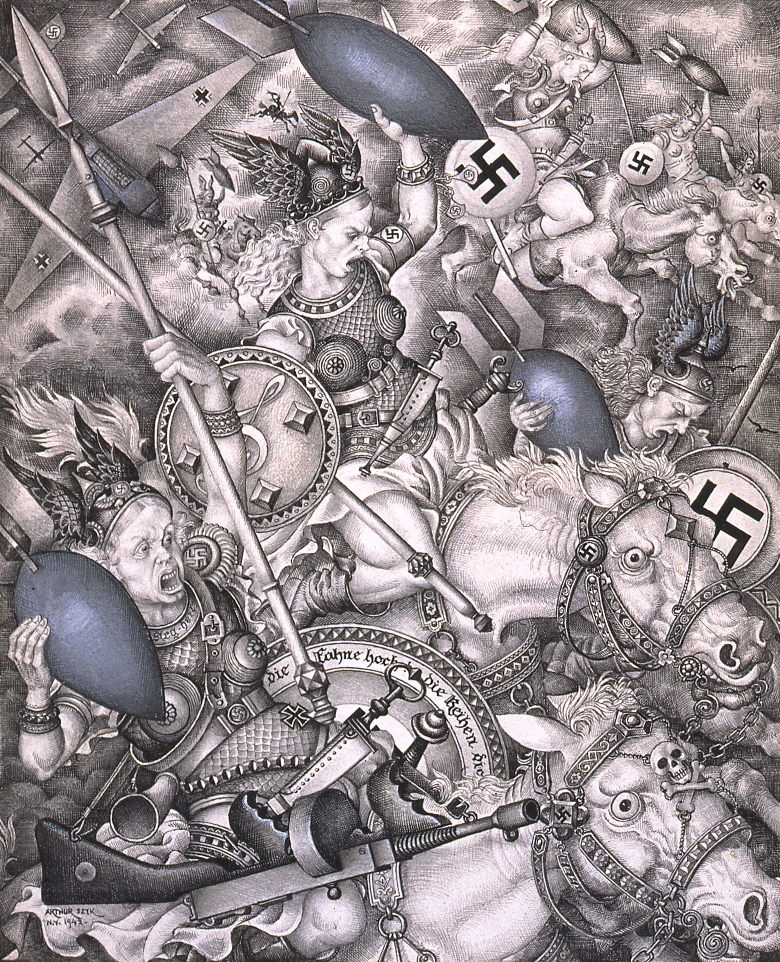 Arthur_Szyk_The_Nibelungen_series_Ride_of_the_Valkyries_1942-ohneRand.png