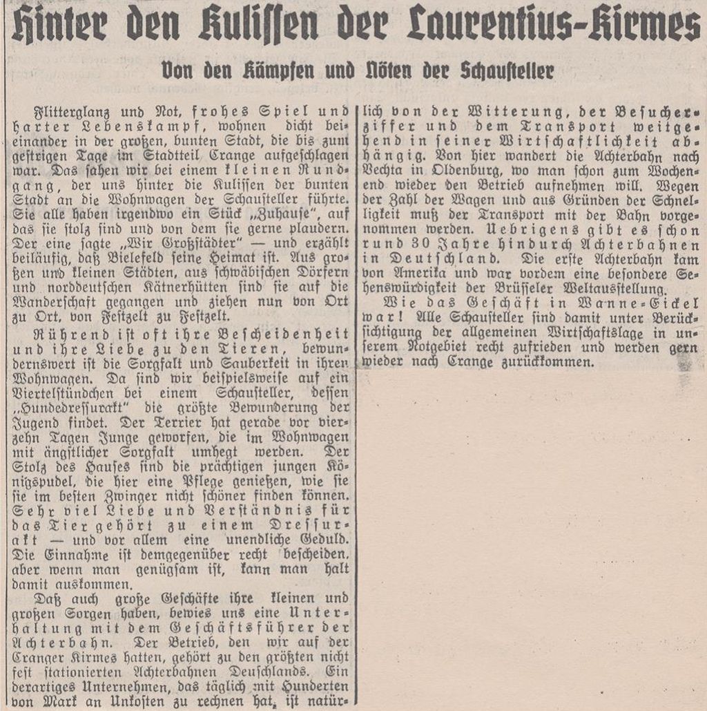 Hinter den Kulissen der Laurentius-Kirmes, Westfälische Landeszeitung Rote Erde vom 15.08.1935.jpg