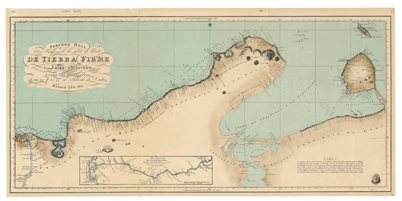 Karte Guajira 1817 Banco de la Republica Public Domain.jpg