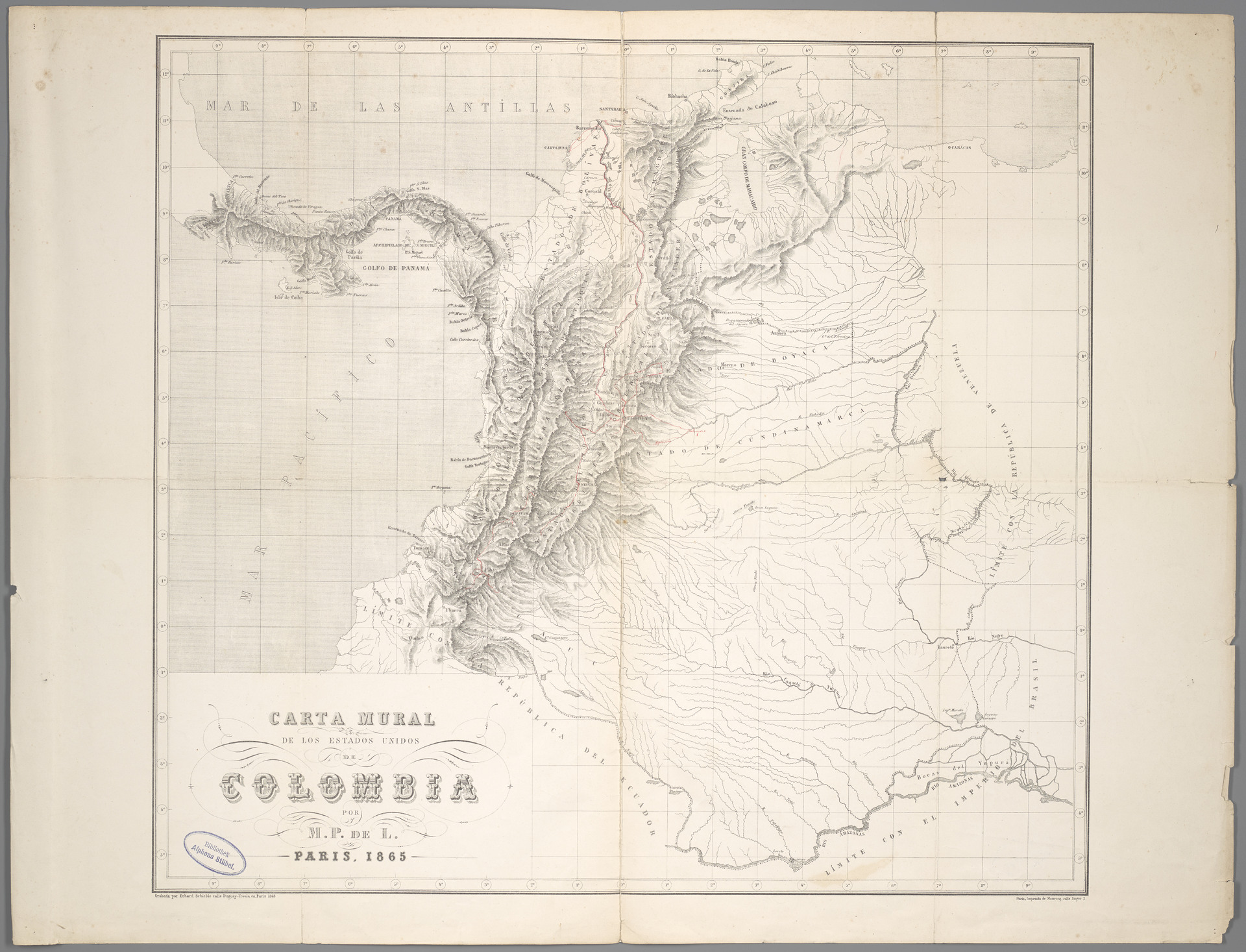 Karte Kolumbien 1865 Leibniz-Institut HK 1583.jpg