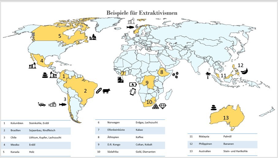 Weltkarte Beispiele für Extraktivismen .jpeg