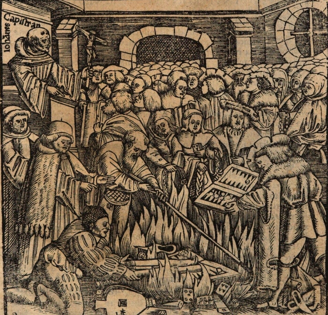 Capestrano, Johannes, Vita ... Sermones, Augsburg 1519, Titelholzschnitt.jpg