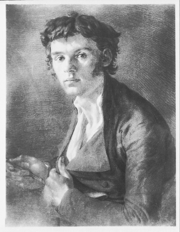 Selbstbildnis am Zeichentisch, Philipp Otto Runge, 1801/1802