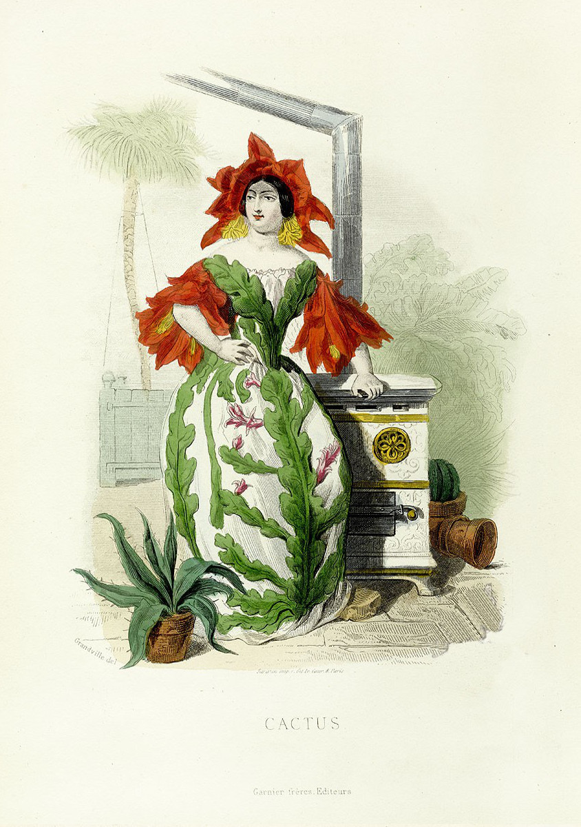 Grandville: Les fleurs animées (Die Seele der Blumen), Paris: Garnier frères, 1867.