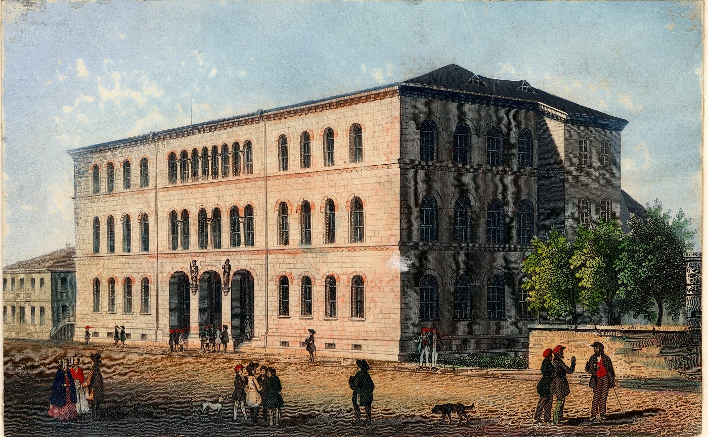 Die Polytechnische Schule in Karlsruhe, um 1840