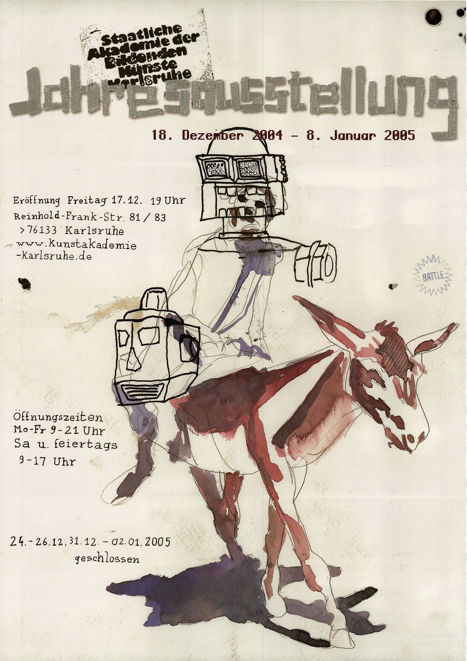 Plakat zur Jahresausstellung der Staatlichen Akademie der Bildenden Künste, 2004