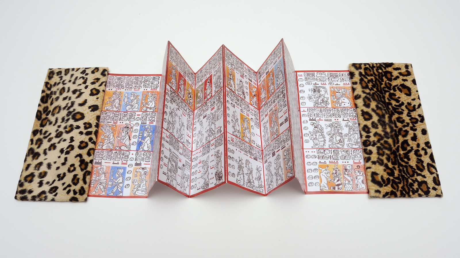 Leporello, aufgeklappt. Der Dresdener Maya-Codex. Bearb. Rohark, Jens. 2001. Dresden: SLUB 2002 8 071810