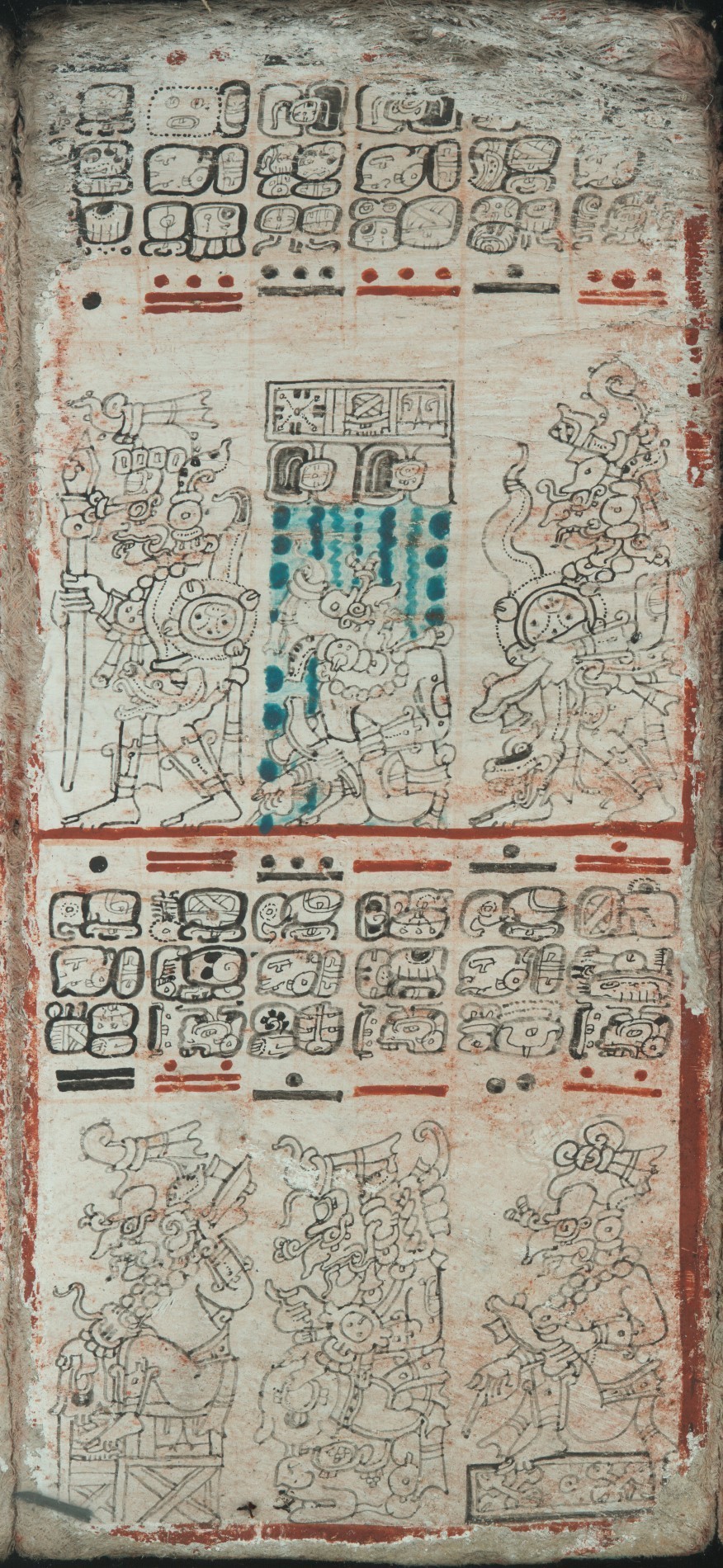 Codex Dresdensis, S. 66: Die Regionen des Regengottes
