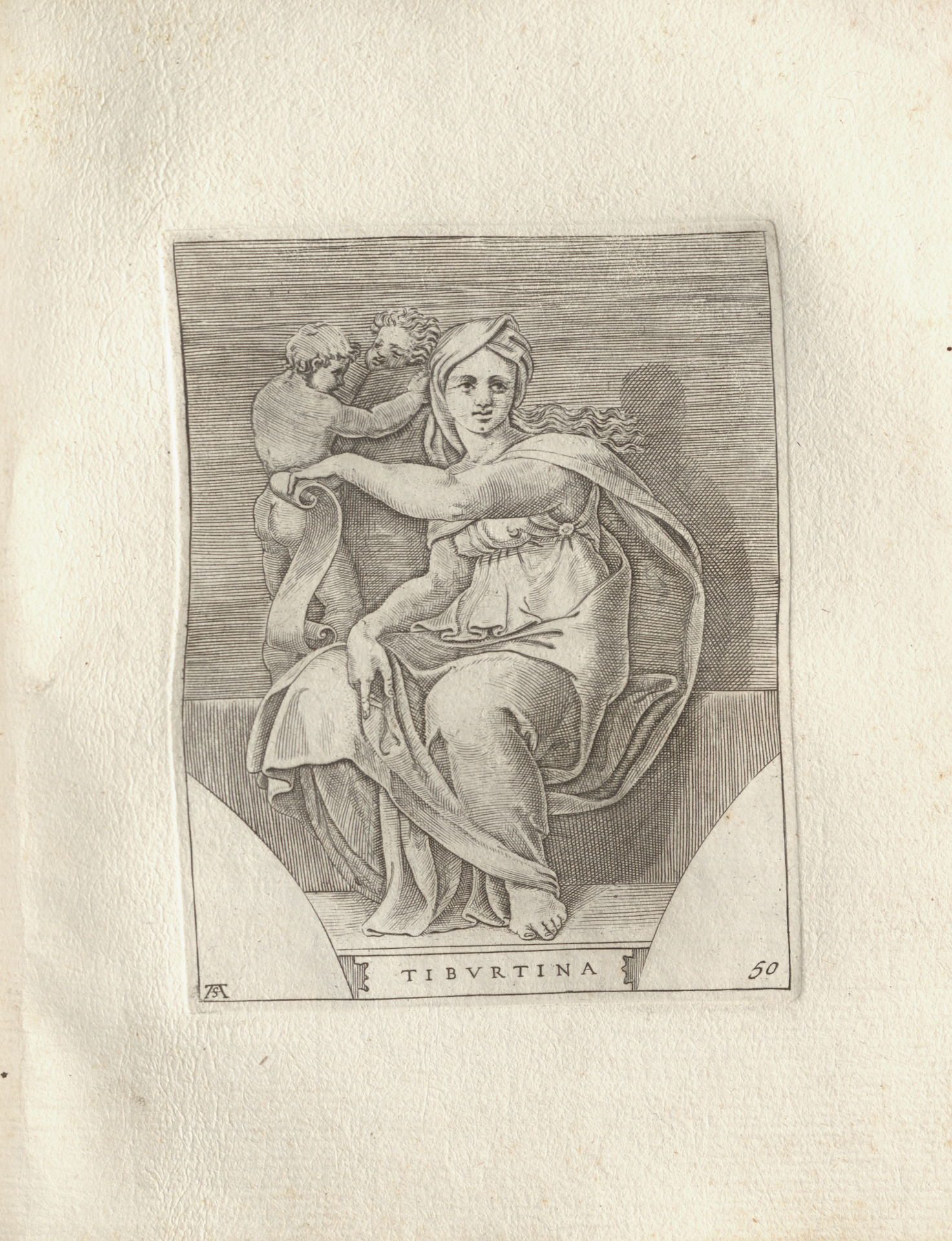 Pitture dipinte nella volta della Cappella Sistina nel Vaticano,Carlo Losi_beschn.png