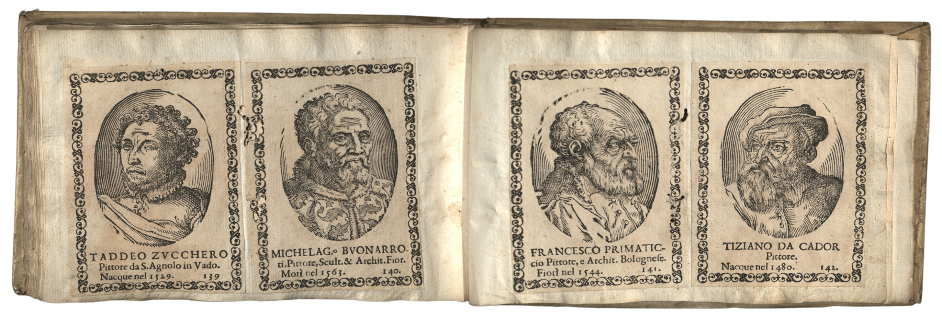 Simone Ciotti, Effigie di celebri pittori, scultori et architetti la cui vita fu descritta dal Signor Giorgio Vasari, Florenz G.png