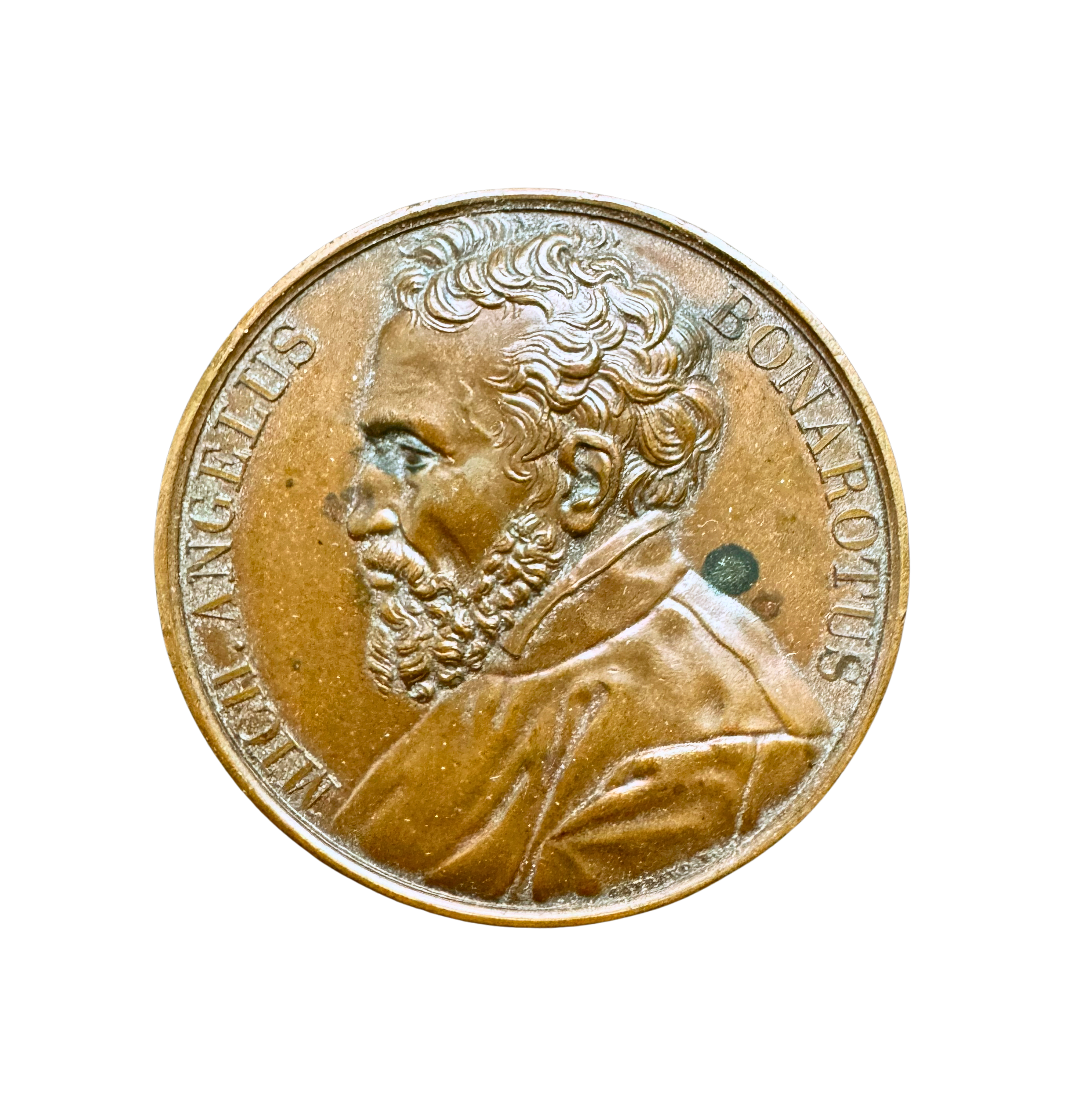 Pierre-Amédée Durand, Bildnismedaille Michelangelos, 1819.png