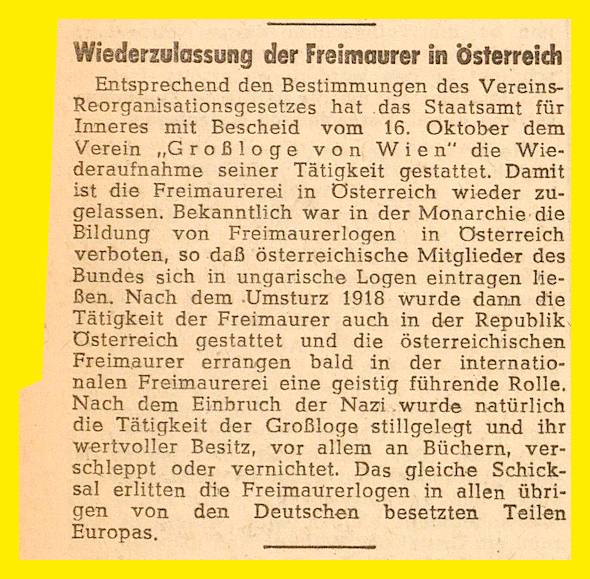Großloge 06a_Neues Österreich_1945-10-24_Wiederzulassung_bearb.jpg Großloge 06a_Neues Österreich_1945-10-24_Wiederzulassung_bearb.jpg