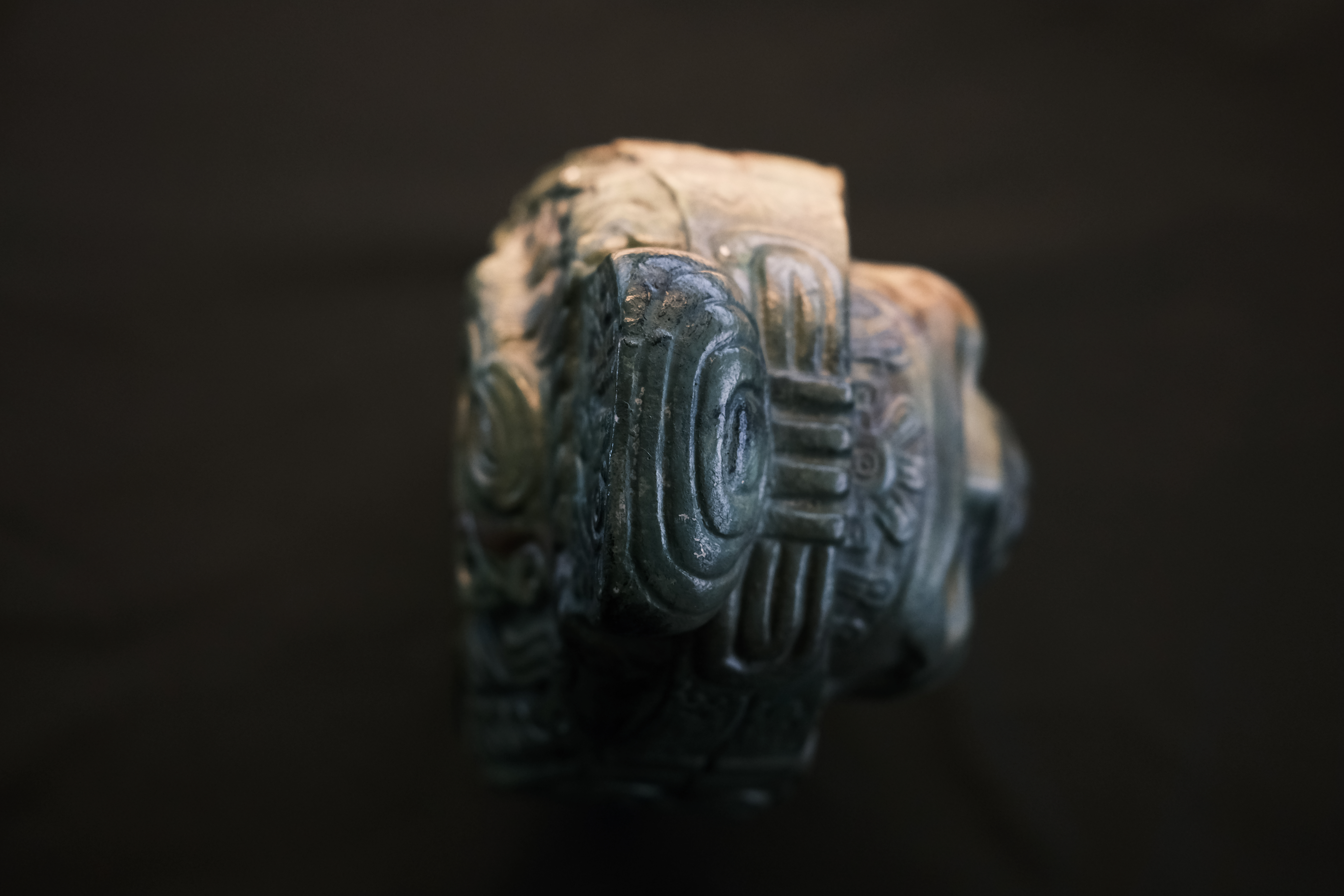 Top view, copy of a Central Mexican figure: Tlahuizcalpantecuhtli.