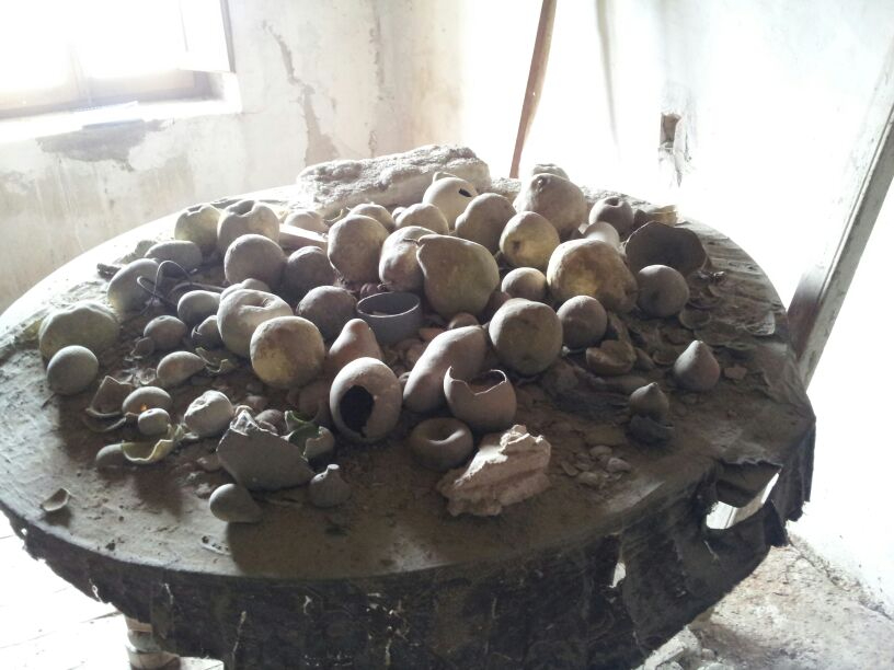 Some of the fruit models after the restoration.