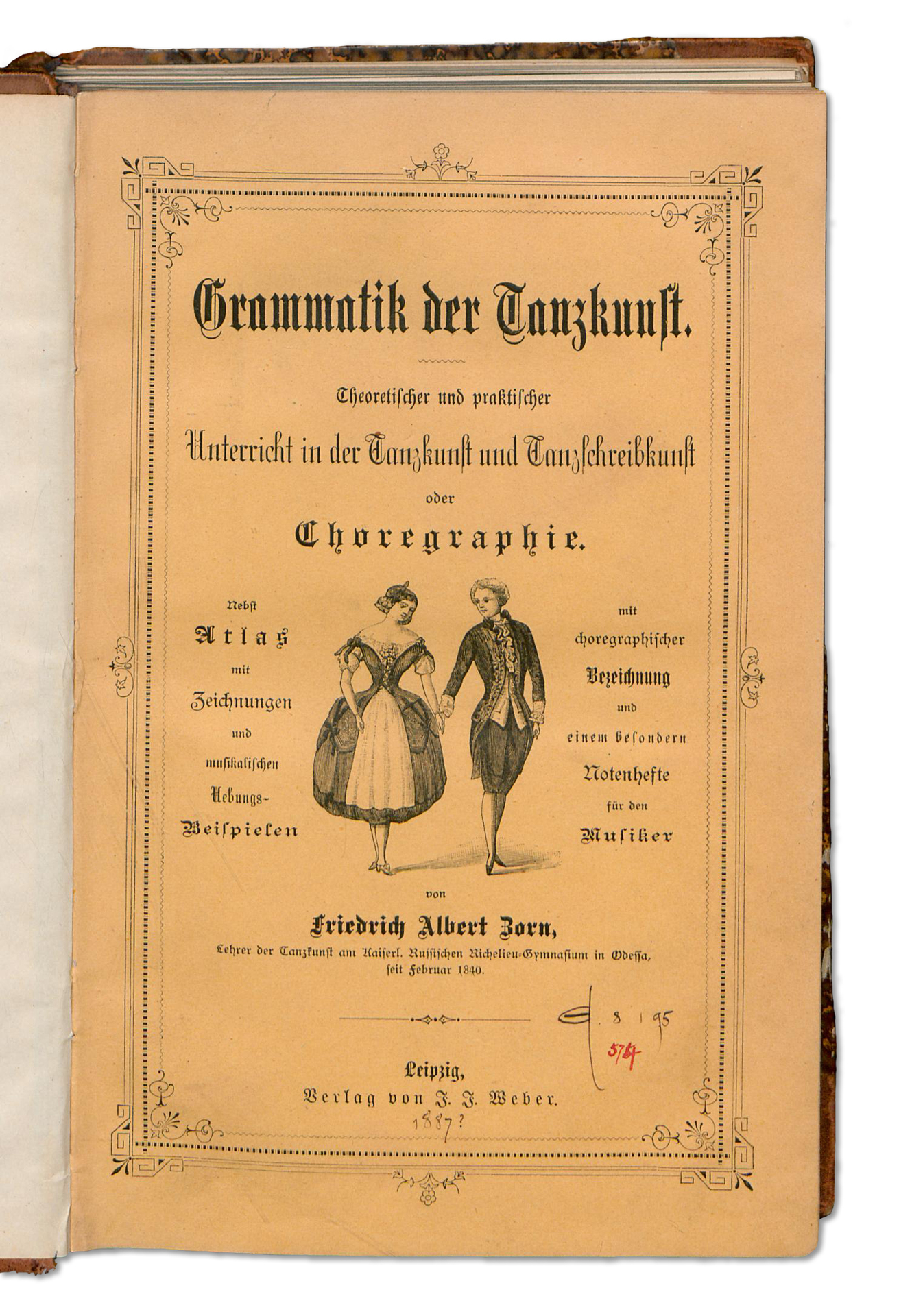 Friedrich Albert Zorn: Grammatik der Tanzkunst, Leipzig um 1887